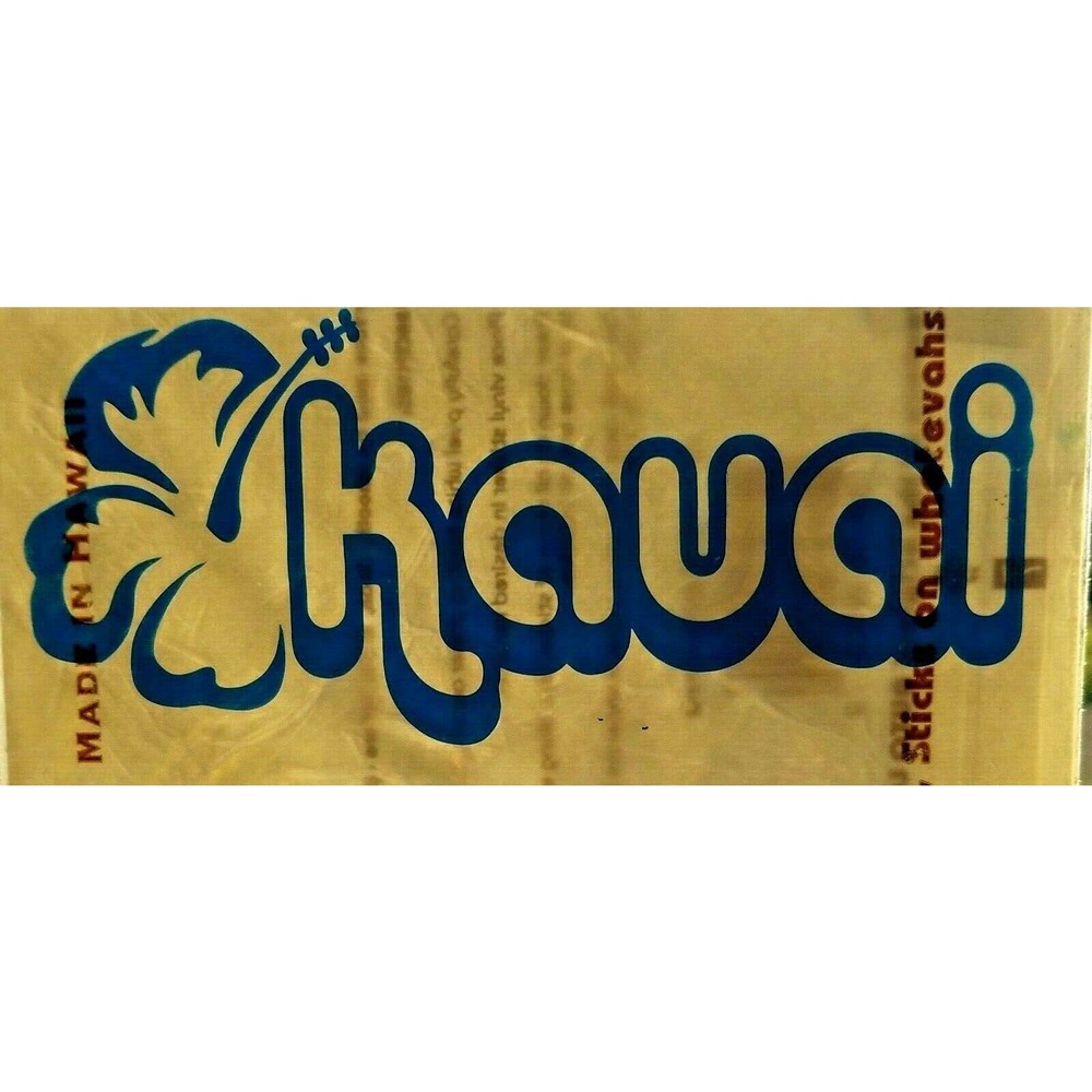 Tiki Toes Kauai Classic Hibiscus 4" Surfer STICKER